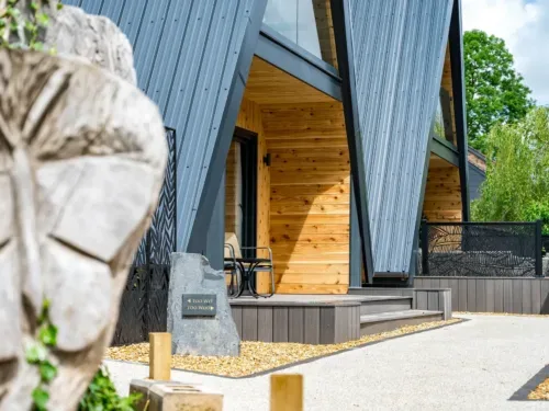 Angled Shot Of Both Lodges