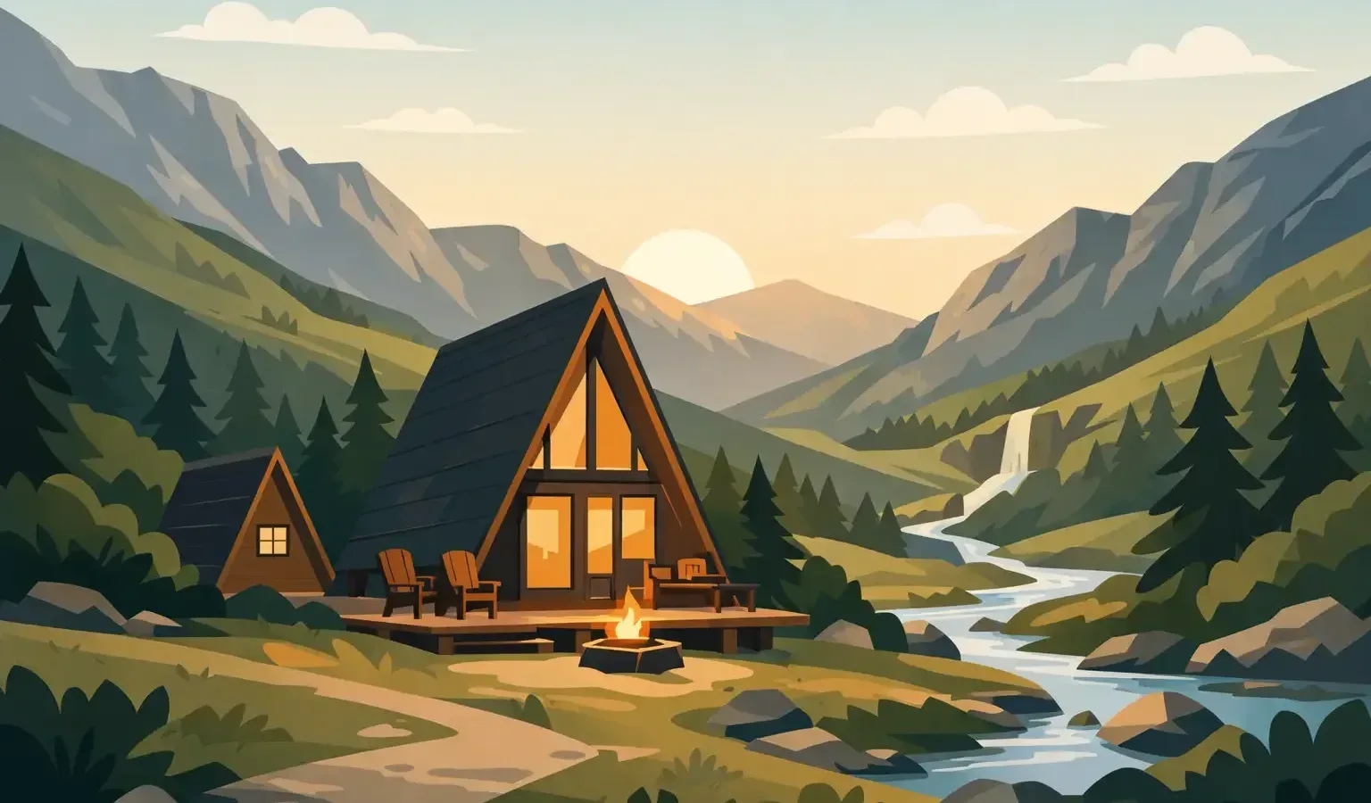 A-Frame Lodges for a Quiet North Wales Escape
