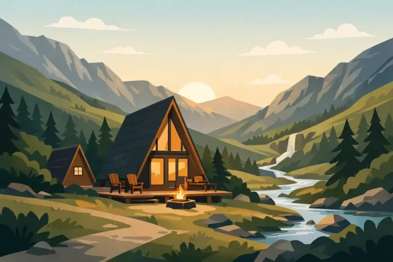 A-Frame Lodges for a Quiet North Wales Escape