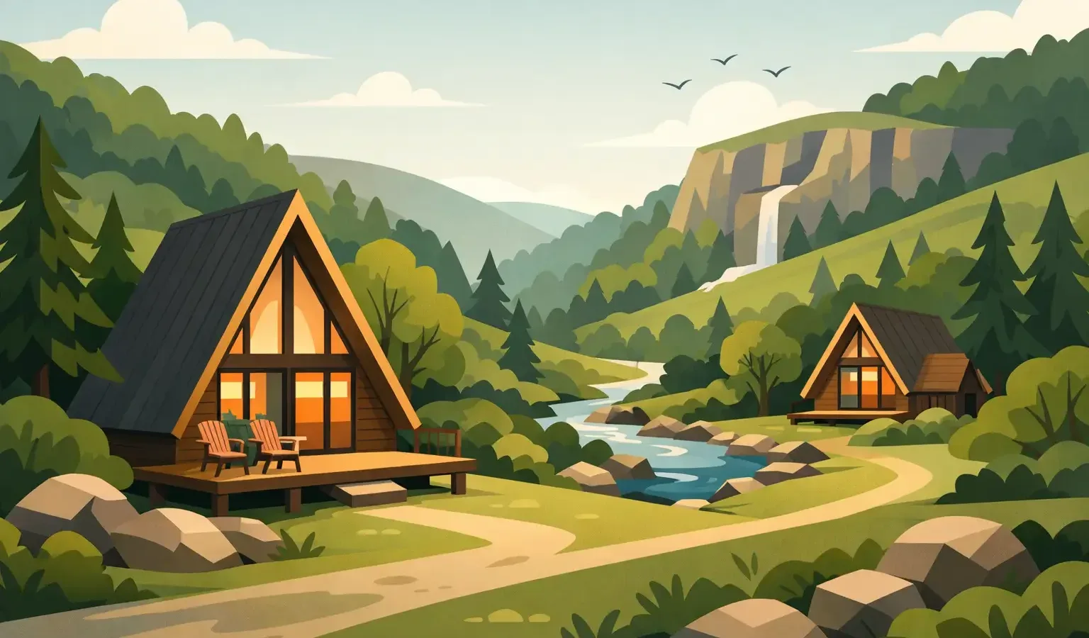 Lodges Near Loggerheads Country Park for Breaks