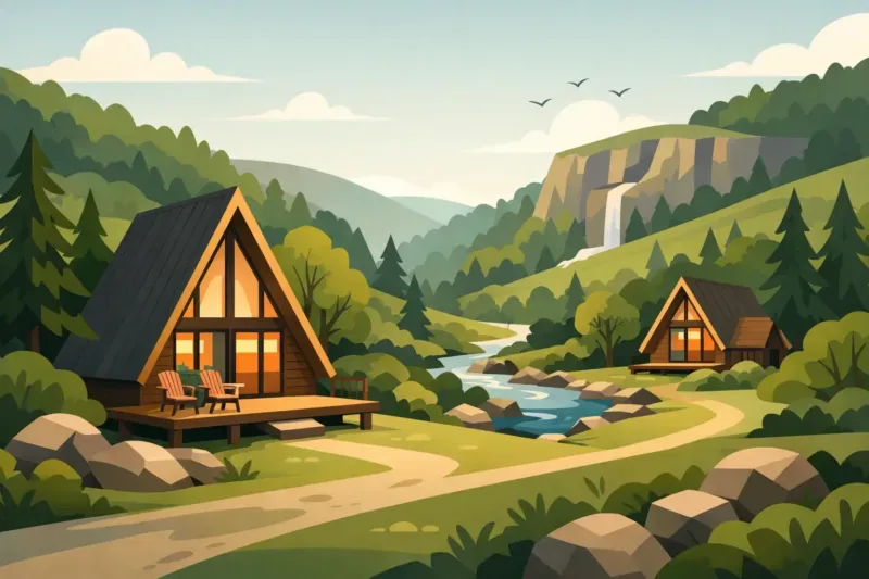 Lodges Near Loggerheads Country Park for Breaks