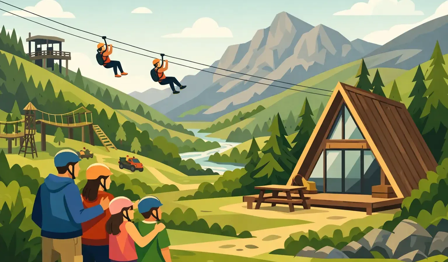 Plan a Family Holiday Near Zip World Wales