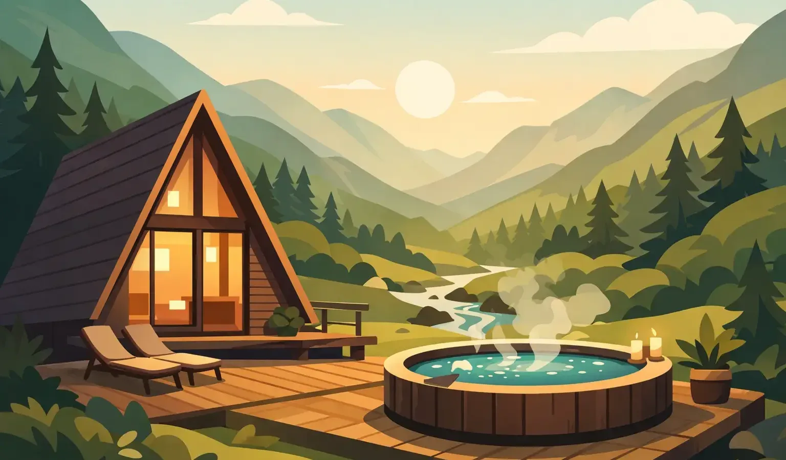 Private Hot Tub Lodge North Wales for Real Rest