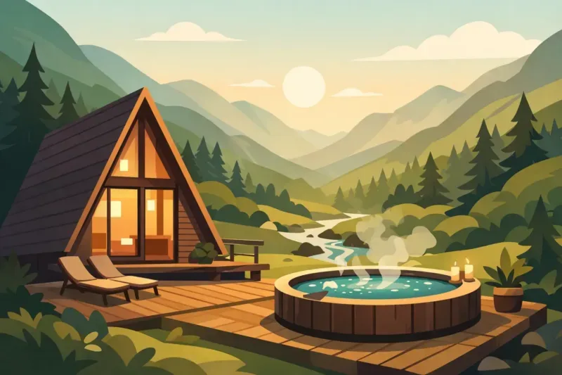 Private Hot Tub Lodge North Wales for Real Rest