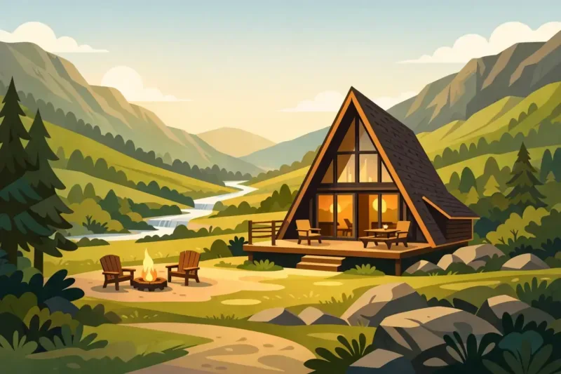Your Lodge for Four Guests in North Wales