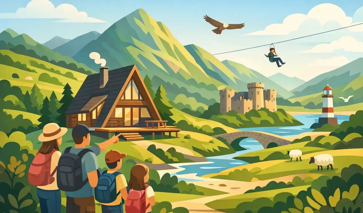 A Family Stay Itinerary Example for North Wales