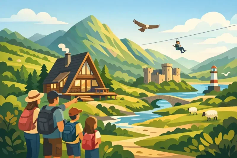 A Family Stay Itinerary Example for North Wales